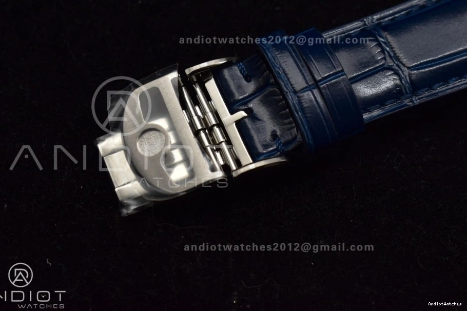 White A Dial Strap SmartChoice 1:1 Leather Blue ZF 1019 Blue on Chrono Edition Best Portuguese IW371620 1005